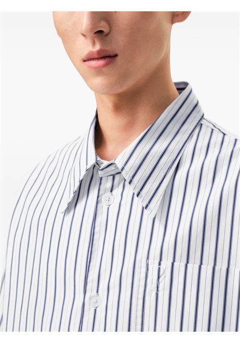 embrossed adc wide man white and blue AMI PARIS | USH809.CO0220A074